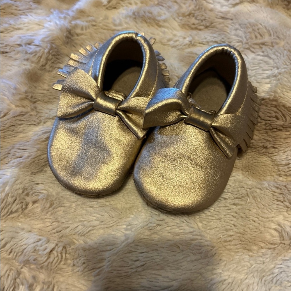 Baby Girl Gold Shoes